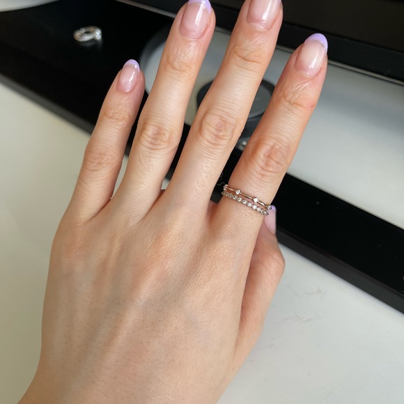 Beautiful Rose gold ring + rope ring for free ✨ - Picture 3 of 4